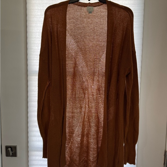 a new day Sweaters - Women's Brown Open-Front Sweater